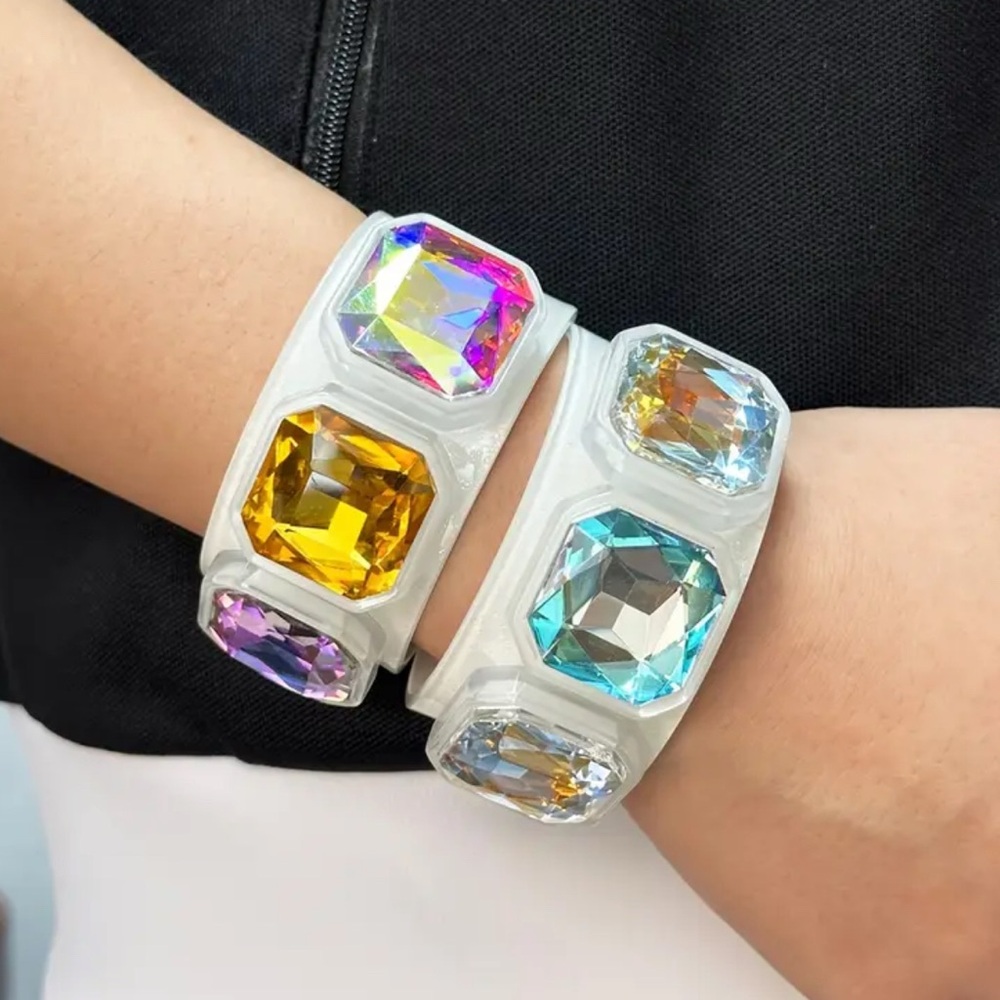 Acrylic Jeweled Bracelets - Picture 4 of 4